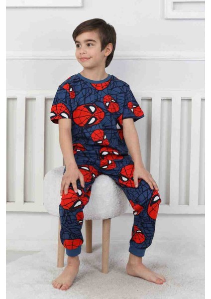 Erkek Çocuk Örümcek Adam Desenli Pijama Takımı fiyatları