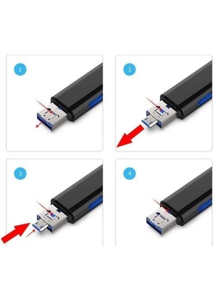 Micro USB -Type C - USB Telefon Adaptörü Micro Sd/usb Okuyucu Dönüştürücü modelleri