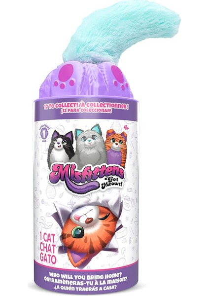 Misfittens Sürpriz Peluş Kavanoz Kedi Tüylü Oyuncak Gemstone Orijnal Hediyelik Oyuncak