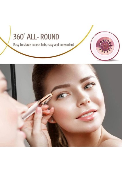 18 Ayar Altın Kaplama Kalem Kirpik Epilasyon Cihazı | Şık Tasarım, Hassas ve Acısız Tüy Alma fiyatları