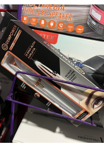 18 Ayar Altın Kaplama Kalem Kirpik Epilasyon Cihazı | Şık Tasarım, Hassas ve Acısız Tüy Alma modelleri