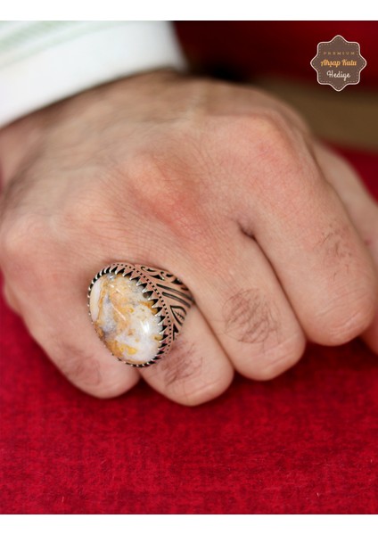 Çistolit Taşı Sarmaşık Model 925 Ayar Gümüş Erkek Yüzük 201024798 fiyatları