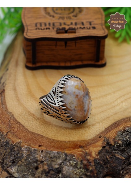 Çistolit Taşı Sarmaşık Model 925 Ayar Gümüş Erkek Yüzük 201024798 modelleri