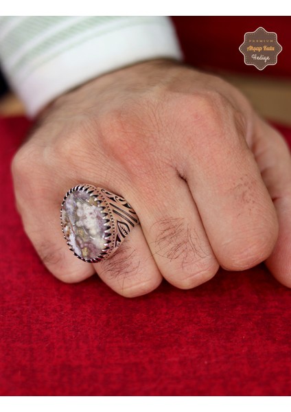 Rodonit Taşı Sarmaşık Model 925 Ayar Gümüş Erkek Yüzük 201024803 fiyatları