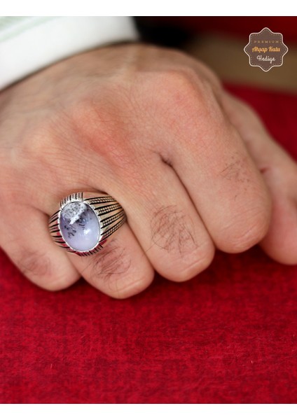 Havlit Taşı Çizgi Motifli 925 Ayar Gümüş Erkek Yüzük 201024796 fiyatları