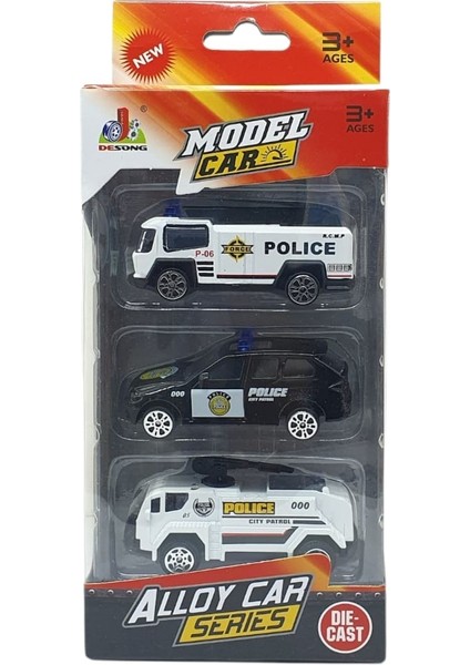 3'lü Iş Makinaları Road Seti - Die Cast - DS044 - Polis (Lisinya) indirimleri