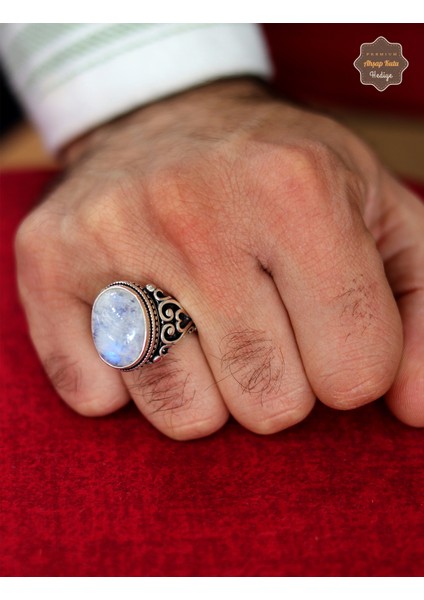 Necef Taşı Sarmaşık Model 925 Ayar Gümüş Erkek Yüzük 201024805 fiyatları