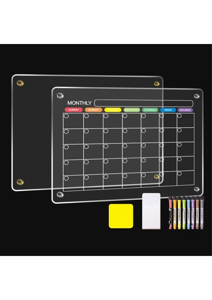 Akrilik Buzdolabı Manyetik Takvimi, Akrilik Kuru Silinebilir Tahta, Şeffaf Buzdolabı Takvimi, Not Mesaj Panosu (Yurt Dışından) fiyatları