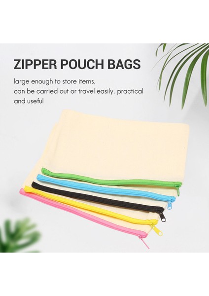 30 Adet Kanvas Makyaj Çantası, Fermuarlı Kese, Kalem Kutusu, Seyahat Için El Sanatları Çantaları, El Sanatları, Okul, Çok Renkli Fermuarlar (Yurt Dışından) fırsatları