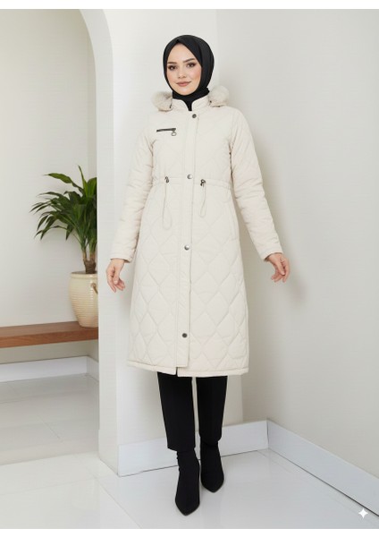 Kadın Beli Bağcıklı Nova Kumaş Mont indirimleri