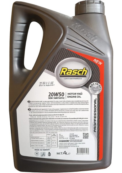 20W50 Semi Synthetıc Motor Yağı 4 Lt fiyatları