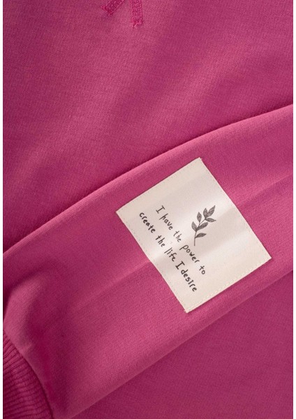 Kadife Taytlı Sweatshirt Takım 2-10 Yaş Fuşya modelleri