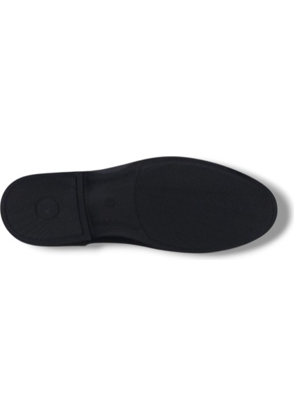 Paggi 613 Erkek Siyah Bağcıklı Hakiki Deri Oxford Günlük Kullanım Poli Taban ( Hafif ) Ayakkabı indirimleri