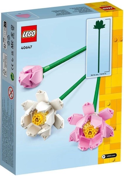 Buğz 40647 Lego® Iconic Botanical Collection Lotus Çiçekleri 220 Parça +8 Yaş modelleri