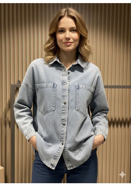 Chic Armalı Gömlek Ceket