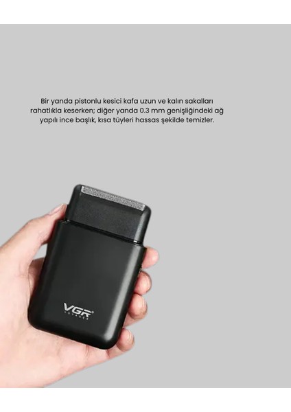 Tgzm Elektrikli Tıraş Makinesi Çift Başlıklı Ultra Ince Tasarım - TG0012-2ROSJ8