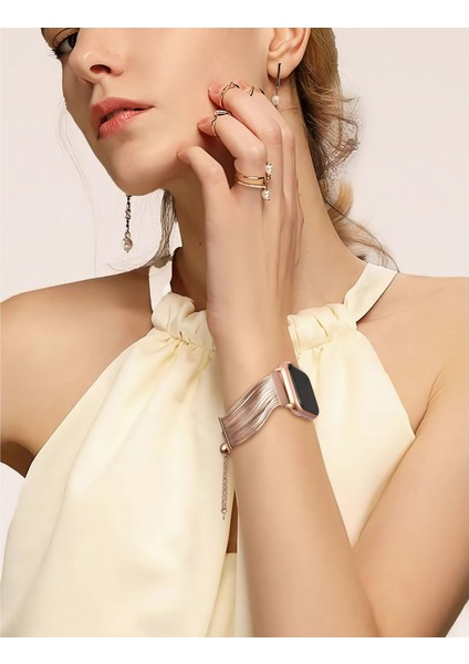 Apple Watch 40MM Flashcord 137 Metal Hasır Kordon fiyatları