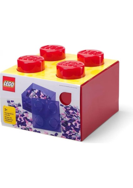 Storage 253240 2*2 Translucent Red Storage Brick