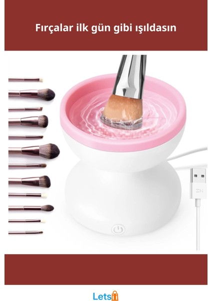 USB Şarjlı Elektrikli Makyaj Fırçası Temizleyici fiyatları