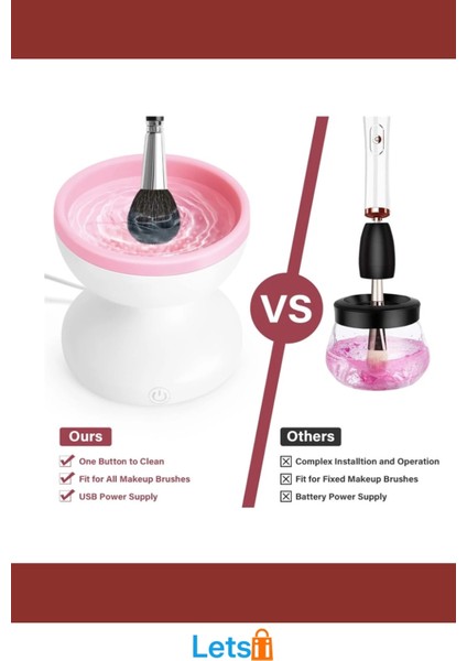 USB Şarjlı Elektrikli Makyaj Fırçası Temizleyici indirimleri