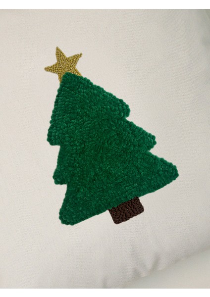 Star Tree Yılbaşı Serisi Yılbaşı Çam Ağaç Kadife Punch Kırlent Yastık Kılıfı fiyatları