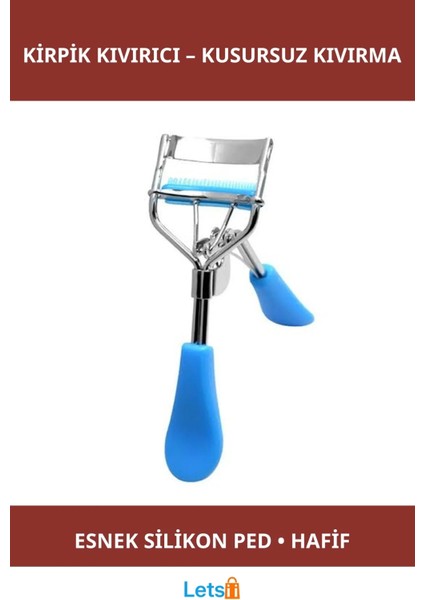 Esnek Silikon Pedli Nazik Kıvrım Sağlayan Kirpik Kıvırıcısı