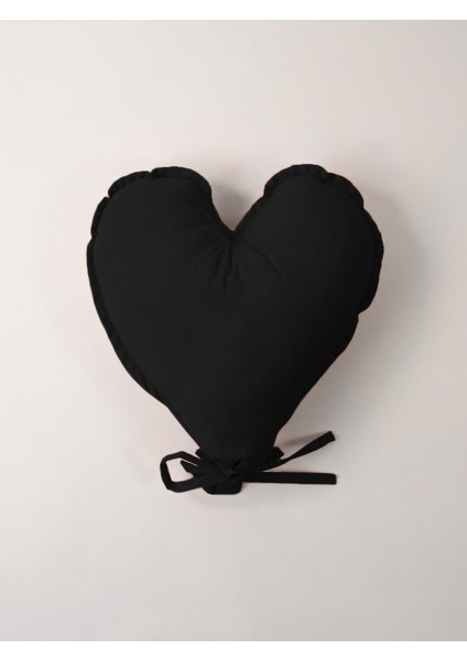 Puffy - Kalpli Balon Yastık Siyah 43X45 cm