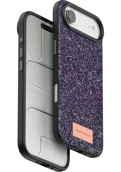 Apple iPhone 17 Air Bright Simli Kapak - Derin MOR-(5796) - TG0012-2RPDM7