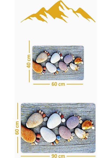 Yıkanabilir Kaymaz Tabanlı Modern Desenli 2'li Banyo Paspas Takımı BPS0038 fiyatları