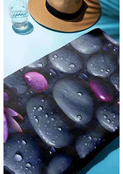 Dijital Baskı Plaj Deniz Havlusu Modern Desenli Peştamal (80X160 Cm) HVL0059 modelleri