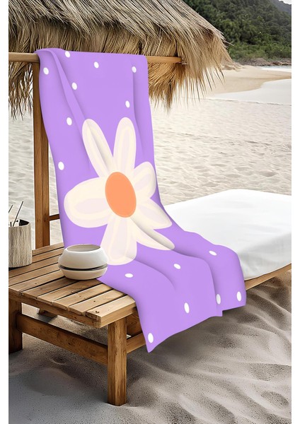 Dijital Baskı Plaj Deniz Havlusu Çiçek Desenli Peştamal HVL0183 modelleri