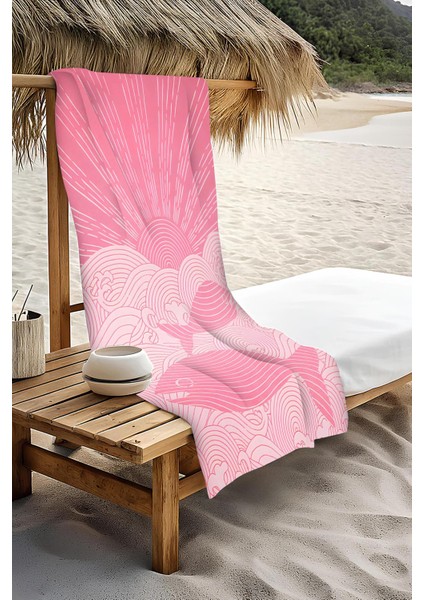 Dijital Baskı Plaj Deniz Havlusu Balık Desenli Peştamal HVL0069 modelleri