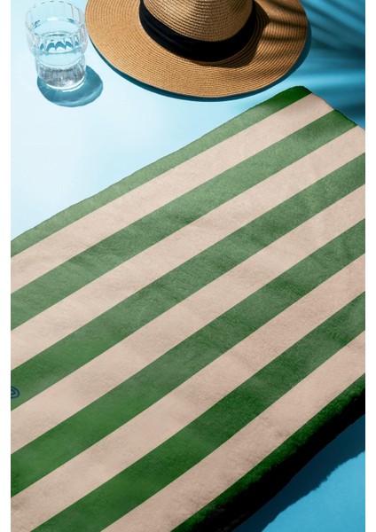 Dijital Baskı Plaj Deniz Havlusu Renkli Çizgi Desenli Peştamal HVL0082 fiyatları