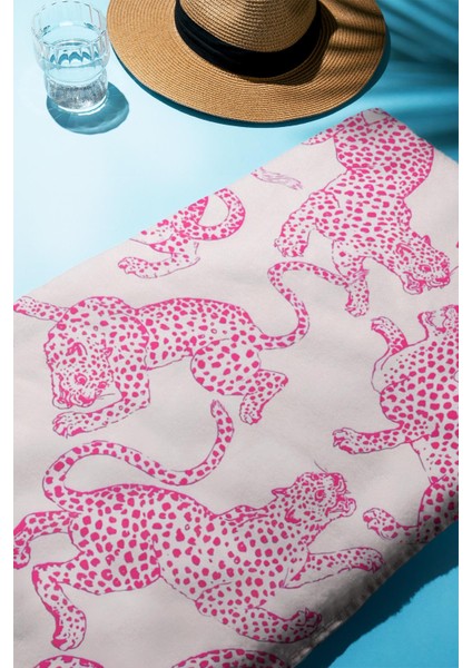 Dijital Baskı Plaj Deniz Havlusu Leopar Desenli Peştamal HVL0135 fiyatları
