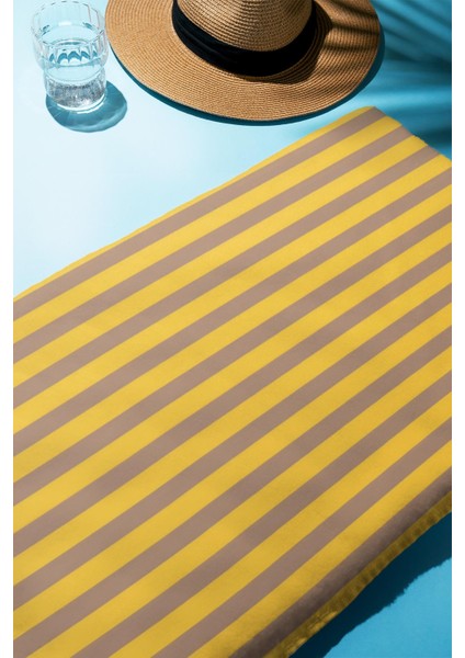 Dijital Baskı Plaj Deniz Havlusu Renkli Çizgili Desen Peştamal HVL0222 fiyatları