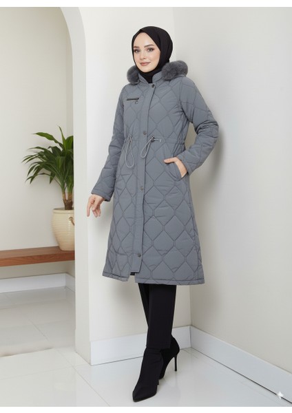 Kadın Beli Bağcıklı Nova Kumaş Mont fiyatları