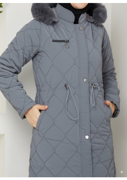 Kadın Beli Bağcıklı Nova Kumaş Mont modelleri