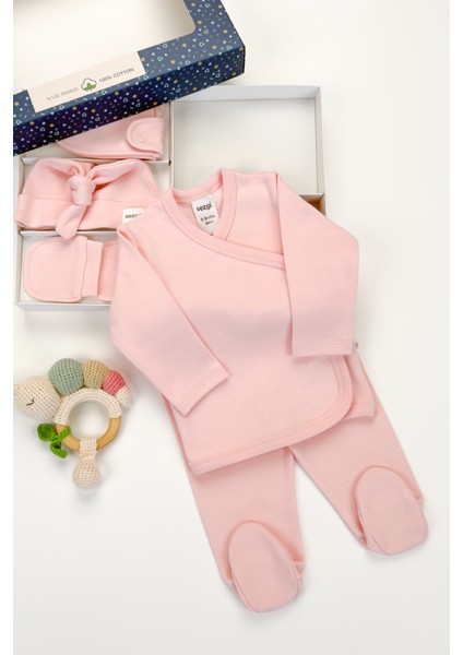 Kız Bebek 5'li Hastane Çıkışı %100 Pamuk