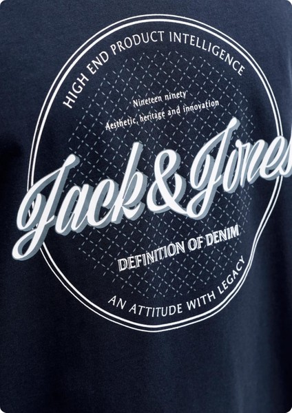 Jack&jones 12294516 Jjedover On Yazılı Battal Buyuk Beden Kısa Kol Tshırt fiyatları