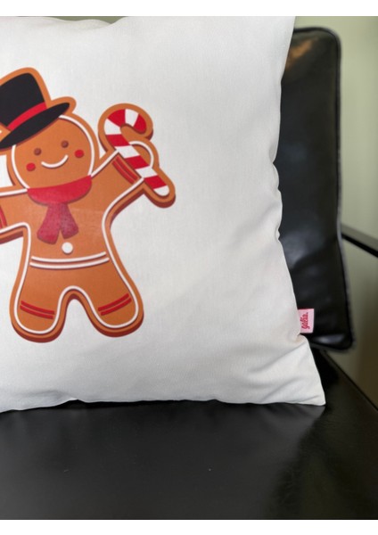 Yılbaşı Serisi Kurabiye Baskı Kırlent Yastık Kılıfı modelleri