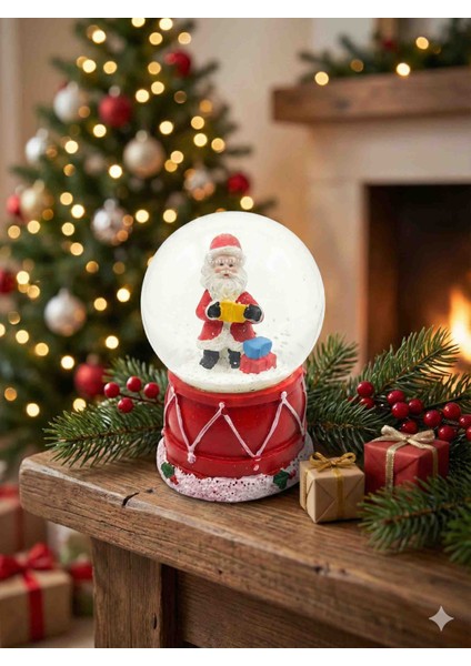 Yılbaşı Temalı Mini Boy Kar Küresi - Noel Baba (6.5 Cm) - Küçük Hediyelik fiyatları