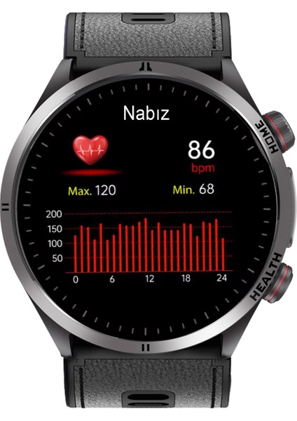 Electro Pro 2 Hava Basınçlı Tansiyon Şeker Nfc Sesli Görüşme Ekg Türkçe Akıllı Saat