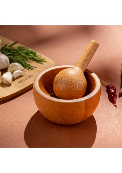 Rustik Bambu Havan Yuvarlak fiyatları