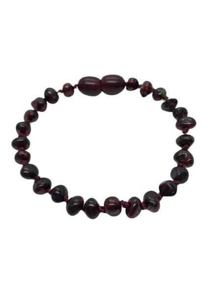 Kehribar Bebek Bilekliği 588 Vişne