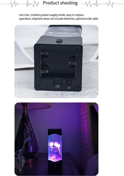 Çocuklar, Erkek, Kız, Kadın, Doğum Günü, Noel, Şükran Günü, Tüm Tatiller Için Hediyeler Denizanası Lamba Masası Duyusal Gece Ruh Hali Işığı (Yurt Dışından) modelleri