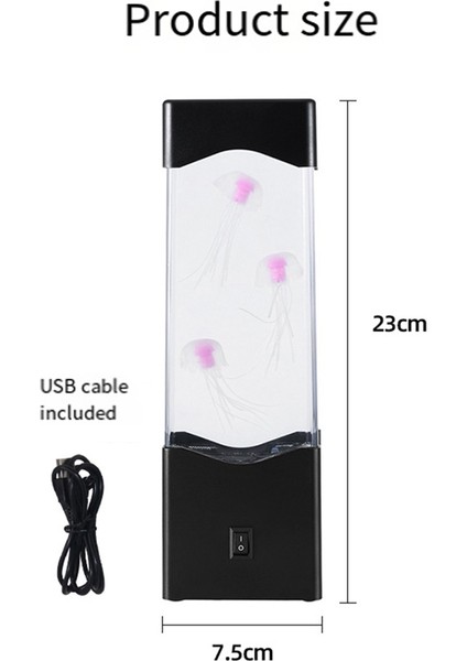 Çocuklar, Erkek, Kız, Kadın, Doğum Günü, Noel, Şükran Günü, Tüm Tatiller Için Hediyeler Denizanası Lamba Masası Duyusal Gece Ruh Hali Işığı (Yurt Dışından) fırsatları