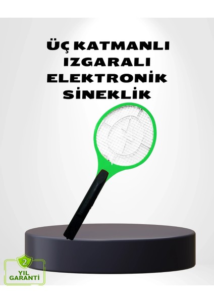 Buğz Taşınabilir Elektronik Sineklik – Üç Katmanlı Güvenli Izgara ve Kimyasız Koruma