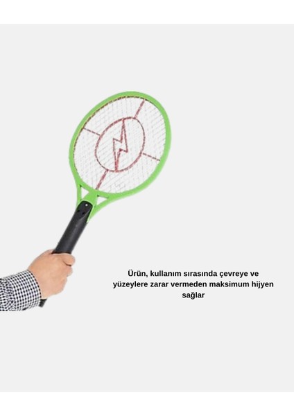 Buğz Taşınabilir Elektronik Sineklik – Üç Katmanlı Güvenli Izgara ve Kimyasız Koruma fırsatları