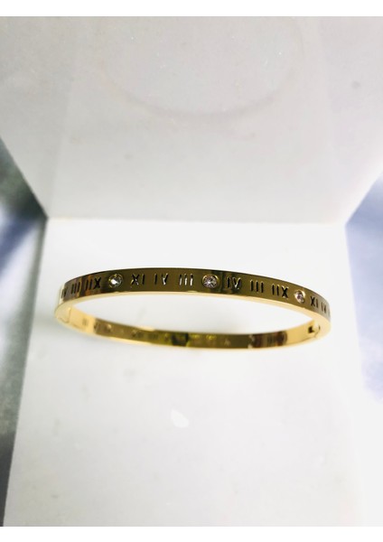 Rakamlı Çelik Kelepçe Bileklik