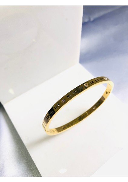 Rakamlı Çelik Kelepçe Bileklik